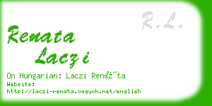 renata laczi business card